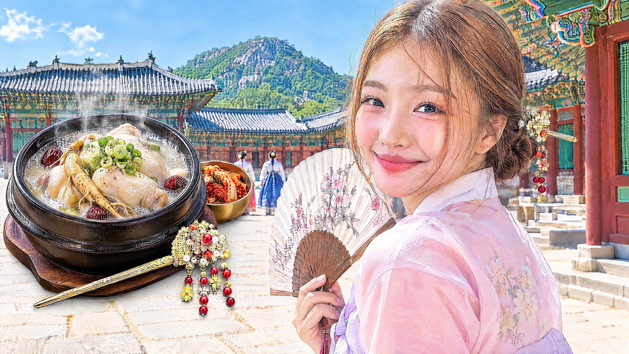 穿韩服逛景福宫,下午走德寿宫石墙路
